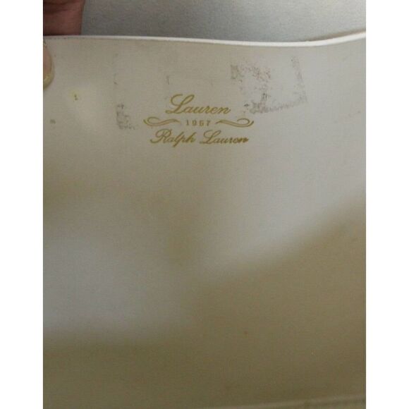 LRG RLL RALPH LAUREN IVORY EQUESTRIAN GENUINE LEATHER TOTE HANDBAG SHOULDER BAG - Picture 10 of 10